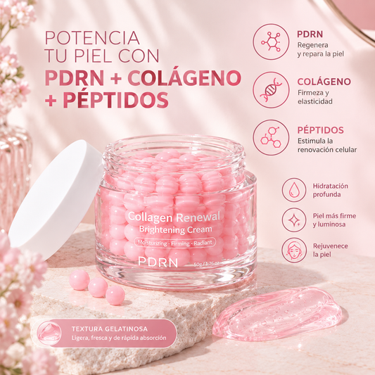 Crema Gelatinosa PDRN + Colágeno Rejuvenecedor & Péptidos | PielPure™